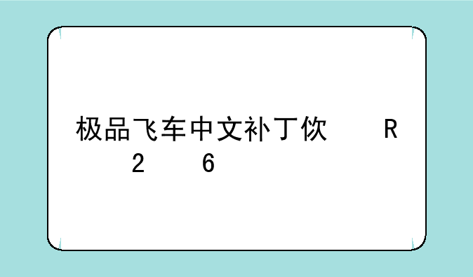 极品飞车中文补丁使用指南
