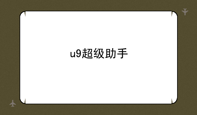 u9超级助手